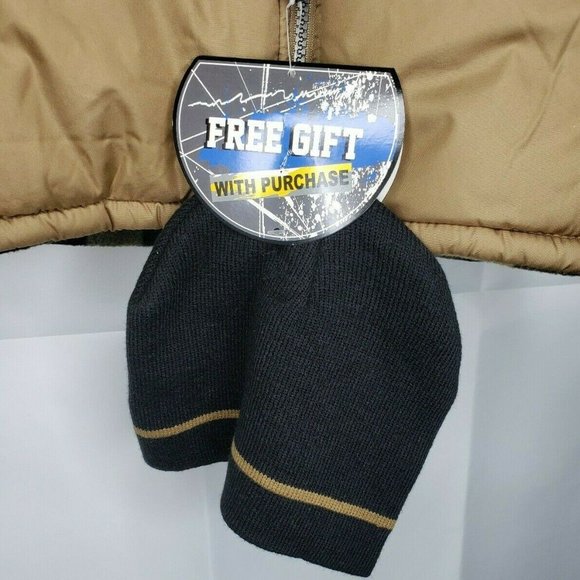 iXtreme Boys Brown Plaid Interior Full Zip Jacket With Skully Hat Included - Picture 12 of 12